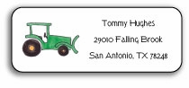 Personalized Address Labels - Green Tractor