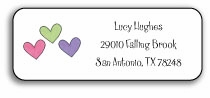 Personalized Address Labels - Hearts Are Wild