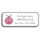 personalized address labels - lucky ladybugs