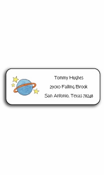 Personalized Address Labels - Outer Space
