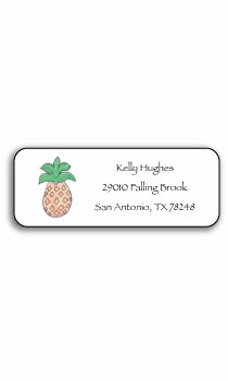 Personalized Address Labels - Pineapple