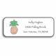 Personalized Address Labels - Pineapple