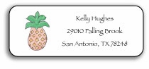 Personalized Address Labels - Pineapple