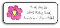 Personalized Address Labels - Pink Daisy