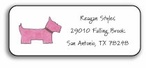 Personalized Address Labels - Preppy Pink