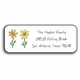 Personalized Address Labels - Row of Daisies