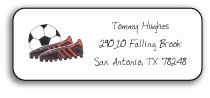 Personalized Address Labels - Soccer Stud