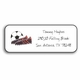 personalized address labels - soccer stud
