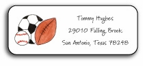Personalized Address Labels - Sports Fan
