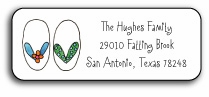 Personalized Address Labels - Summer Flip Flops
