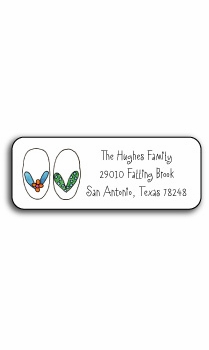 Personalized Address Labels - Summer Flip Flops