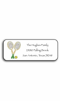 Personalized Address Labels - Tennis Pro