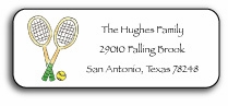 Personalized Address Labels - Tennis Pro