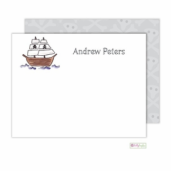 Personalized - Ahoy Matey Flat Notes
