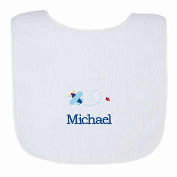 Personalized Airplane Bib