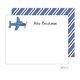 personalized - airplane flat notes