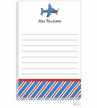 Personalized - Airplane Notepad