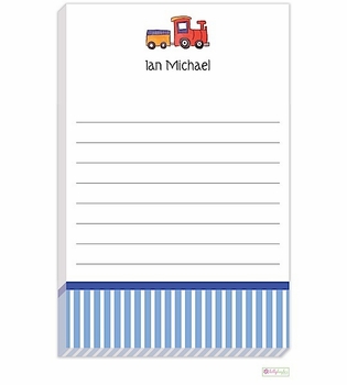 personalized - all aboard notepad