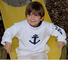 personalized anchor sweater