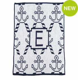 Personalized Anchors & Ropes Blanket