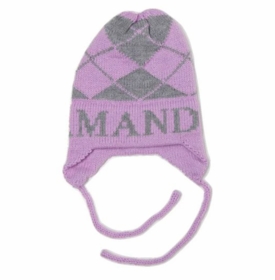 personalized argyle hat with earflaps