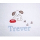 personalized baby bib - puppy