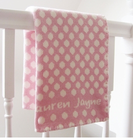 Personalized Baby Blanket - Dots