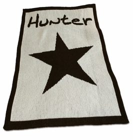 personalized baby blanket with star and name