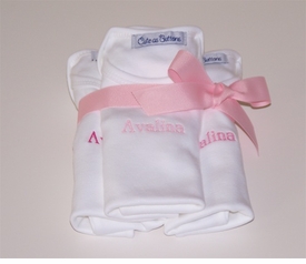 Personalized Baby Bodysuits Set of 3