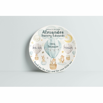 Personalized Baby Boy Plate