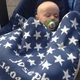 personalized baby boy stars blanket