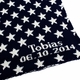 personalized baby boy stars blanket