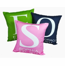 Personalized Baby Initial Pillow