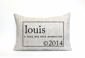 Personalized Baby Pillow - Production of (The Parker)