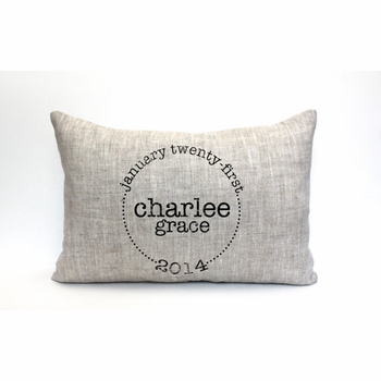 Personalized Baby Pillow - The Charlee