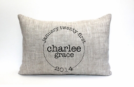 Personalized Baby Pillow - The Charlee