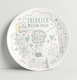 personalized baby rabbit plate