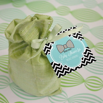 personalized baby shower 2" square labels & tags