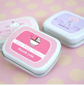 Personalized Baby Shower Favor Mint Tins
