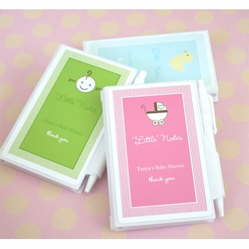 Personalized Baby Shower Notebook Favors