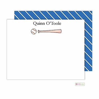 Personalized - Baseball Buff Flat Notes