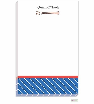 personalized - baseball buff notepad