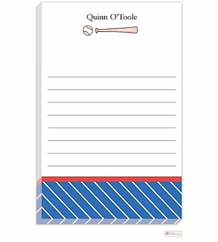 personalized - baseball buff notepad