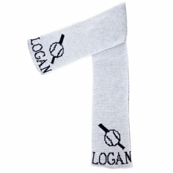 personalized baseball scarf