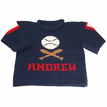 personalized baseball sweater