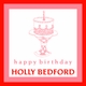 personalized birthday cake gift stickers