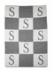 Personalized Blanket with Colorblock Initials