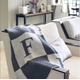 Personalized Blanket with Colorblock Initials