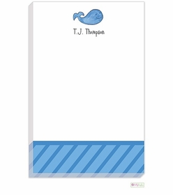 Personalized - Blue Whale Notepad