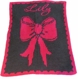 Personalized Bow & Name Blanket